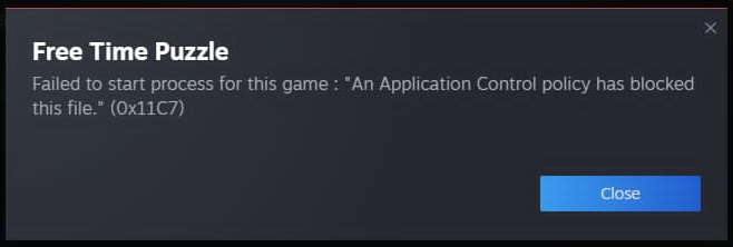 error text